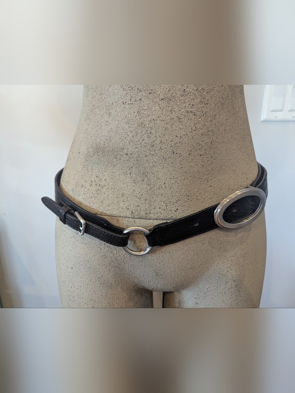 Y2K Vintage Jacob Leather Hip Belt Convertible Waist Belt, Made In Canada Size S - Picture 4 of 14